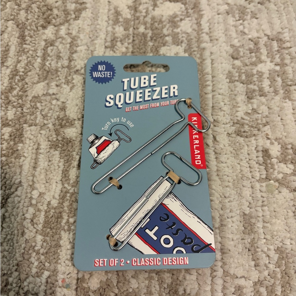 Kikkerland Silver Tube Squeezer Set
